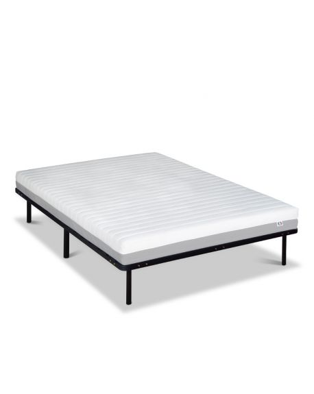 ENSEMBLE VENUS | Matelas Mousse Haute Densité Cadres à lattes en kit